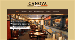 Desktop Screenshot of canovaitaliangrill.com