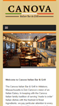 Mobile Screenshot of canovaitaliangrill.com